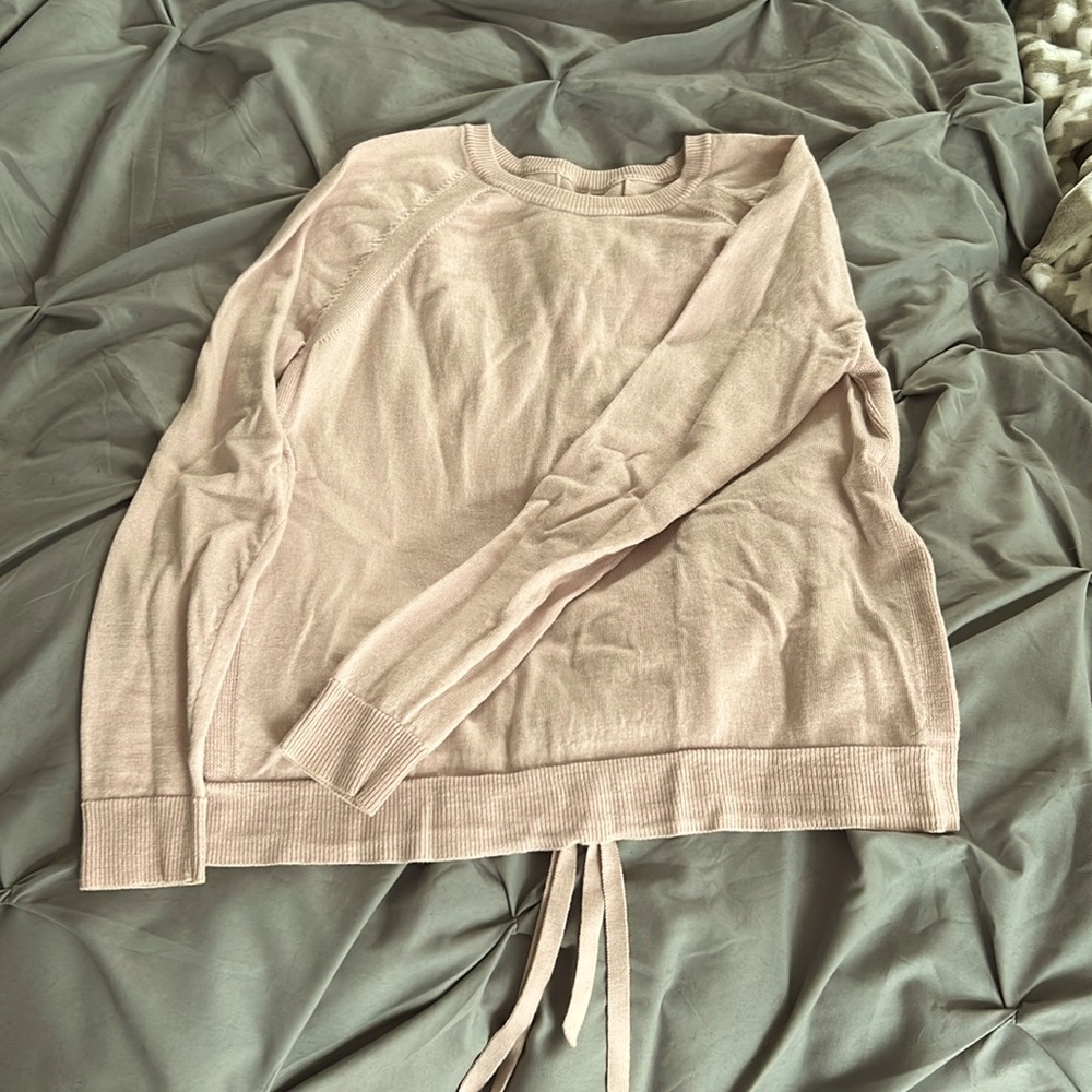 Lululemon tie back merino wool sweater